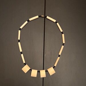 Elegant Cream and Black Necklace